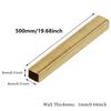 1 шт. Латунная квадратная трубка полая диаметр 6-20 мм x 250/500 мм для DIY Поделок Моделирования Строительные Материалы