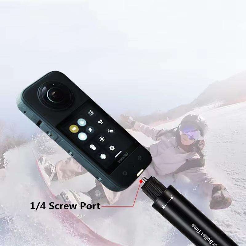 Invisible Extended Edition Selfie Stick Scalable Monopod for Insta360 X6 X5 X4 X3 Accessories for GoPro 13 12 DJI Action Stick 7
