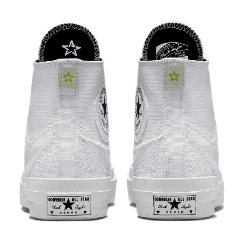 Converse Chuck Taylor All Star 70 Chuck 70 Renew Remix Chuck Taylor All Star Простые и Универсальные Эспадрильи на Высокой Подошве Унисекс Белые