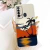 For Tecno Camon 17 CG6 Case Luxury Painted Flower Bow Silicone Back Cover For Tecno camon 17 CG6j Bumper Phone Cases Capa