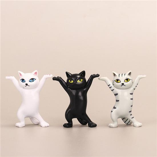 Enchanting Cat Pen Holder Cat Bracket Cute Decoration Hand-Made Home Decor Cat Ornaments Easter Decoration