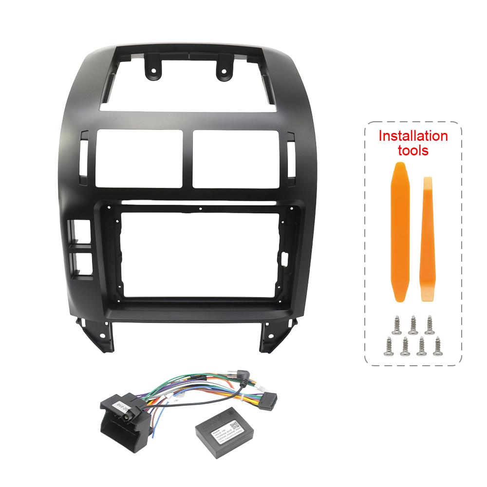 2Din 9 Inch Car Radio Fascia For Volkswagen POLO 2004-2011 Frame Android MP5 Player Stereo Panel
