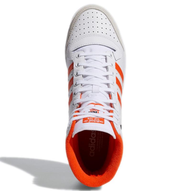 Adidas Оригинальные кроссовки Originals Top Ten High белые с оранжевым S24136