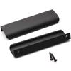 Xiaomi 4Pcs Hidden Furniture Drawer Handles Kitchen Cabinet Door Black Handles Aluminum Alloy Modern Finger Edge Wardrobe Pulls