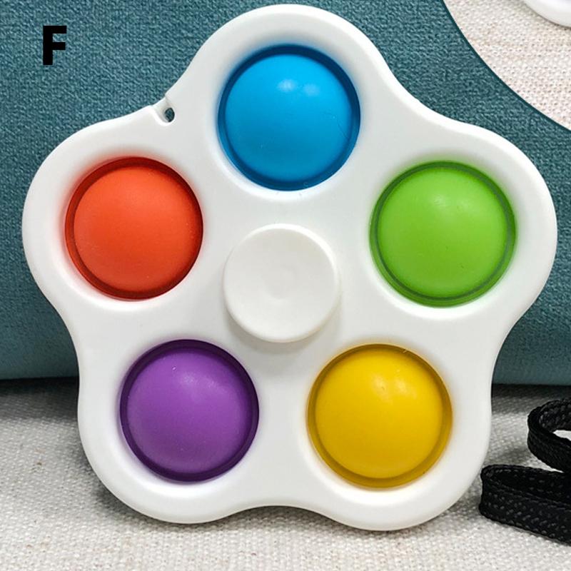 Игрушки для снятия стресса для детей и взрослых, сенсорные игрушки для аутистов, простые игрушки-непоседы с ямочками, брелок