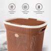 Вязаная корзина для белья - большая - 55 литров - 44 см X 35 см X 61 см | Королевский светло-коричневый - полипропилен