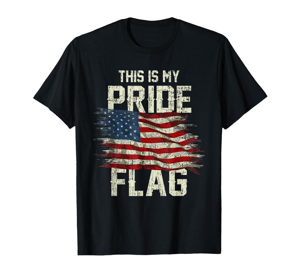 This is My Pride Flag USA American 4th of July Patriotic T-Shirt (6)