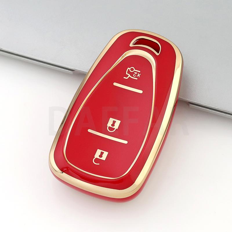 AABHK1 3 Buttons TPU Car Remote Key Case Cover for Chevrolet Onix Turbo Cruze Orlando Trax Tracker Trailblazer Equinox Malibu Bolt