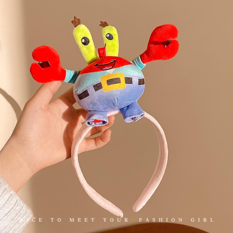 Мультяшный плюшевый ободок «Рататуй»: Милый аксессуар для волос в японском и корейском стиле для умывания лица