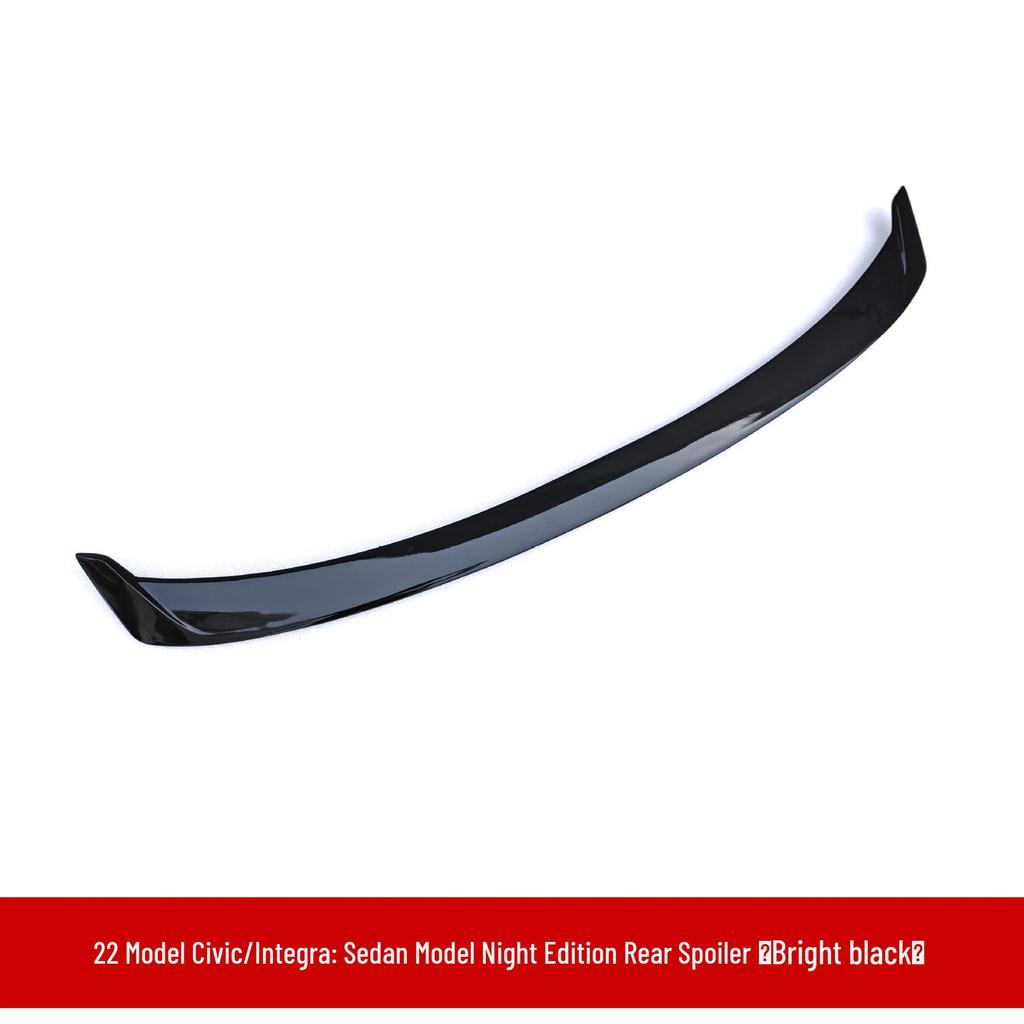 Compatible Rear Spoiler Winglet and Front Lip Kit for 2022 Civic Type R Eleventh Gen Night Black Model