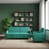 Sofa Set with Storage 2 pcs Turquoise Polyester