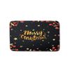 Christmas Shower Curtain Floor Mat Combination Four-Piece Set Kitchen Door Mat Bedroom Living Room Carpet