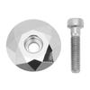Silver Headset Stem Top Cover With Bolts Headset Stem Top Hat  for Mountain Bike,Road Bike