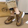 Fashion 2025 Women's Shoes Lace Up Women's Vulcanize Shoes Platform Women Sneakers Round Toe Mixed Colors Outdoor Ladies Casual Shoes