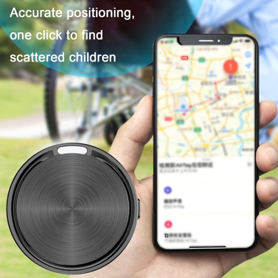 Round GPS Tracker for Android for iOS Portable Keys Wallet Luggage Pets Item Finder Locator