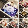 3D цветочная подставка под горячее, впитывающая подставка из диатомита для сушки посуды, подставка под стакан, цветочная салфетка, теплоизоляционная подставка для кухонной столешницы, обеденного стола