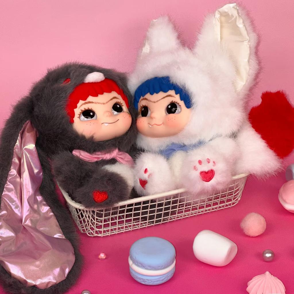 Wakuku V2 Fox & Bunny Trick Or Treat Series Vinyl Doll Suprise Bag Keychain Trendy Toys Mystery Box Gifts