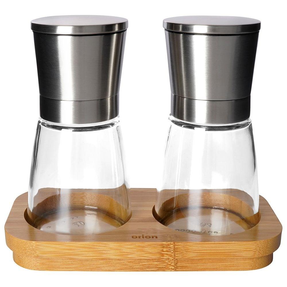 2x Młynek Pieprzu Soli Mielenia Przypraw Młynki Zestaw Młynków Przyprawnik