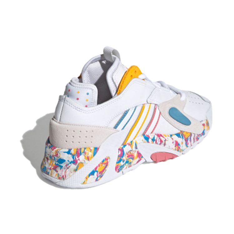 Adidas Оригинальные кроссовки для стритбола с круглым носком, на шнуровке, из синтетической кожи, нескользящие, износостойкие, низкие, для баскетбола, женские, белые FX7890