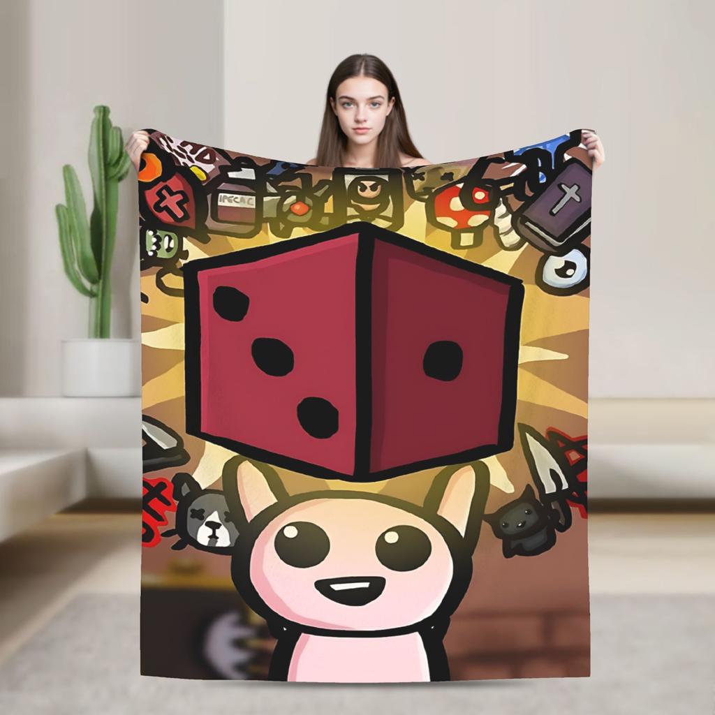 The Binding Of Isaac Warm Soft Blanket Camping Plush Bedding Throws Funny Home Decor Flannel Bedspread Sofa Bed Cover