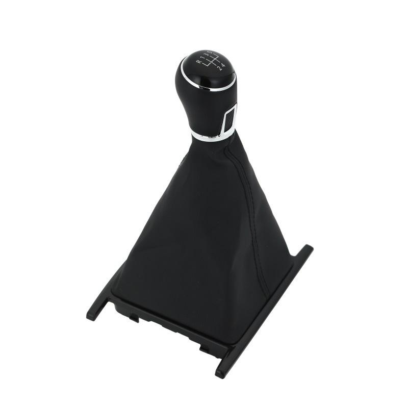 Volkswagen Amarok Black Leather Gear Shift Knob & Dust Cover Set