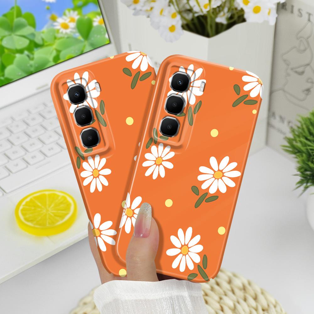 Чехол для телефона «Блуждающие маргаритки» для Infinix Hot 60 60I 40 30I 12 10 Note 50 30 Pro Plus Play 4G 5G Пленка Жесткий чехол