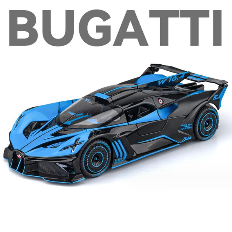 Новый 1:24 Модель спортивного автомобиля из сплава Bugatti Bolide, литые металлические игрушечные транспортные средства, модель автомобиля высокой симуляции, коллекция, детская игрушка, подарок