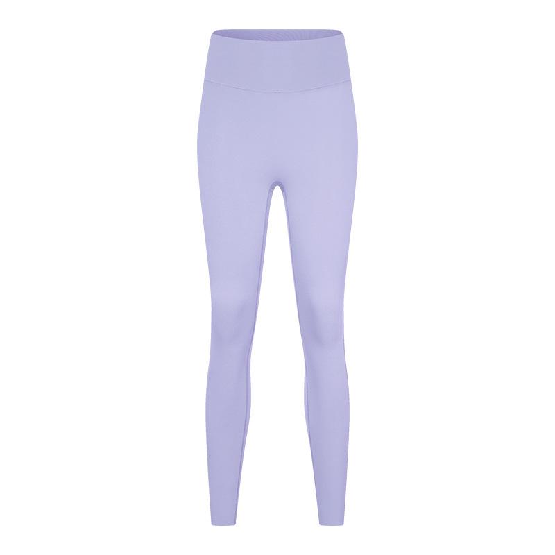 Spring and summer new no-embarrassment line high-waisted hip-lifting yoga pants for women, elastic abdominal fitness nine-point pants DL111