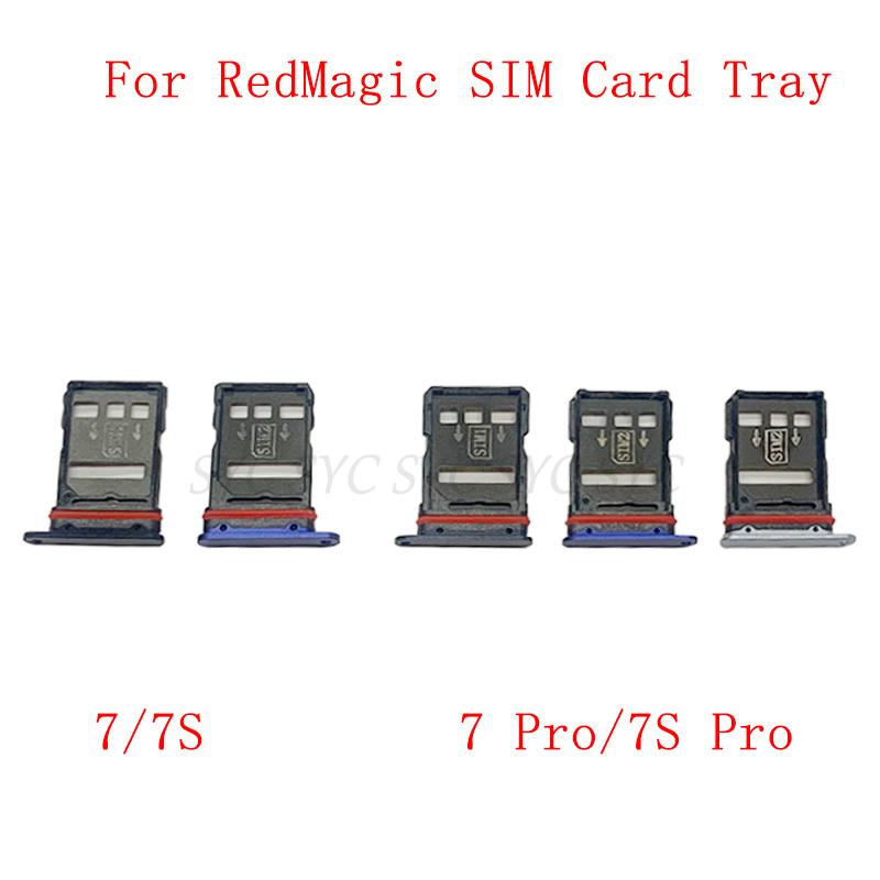 Лоток для SIM-карты Слот для SIM-карты Держатель Для ZTE Nubia RedMagic 7 Pro 7S Pro Карты памяти MicroSD Запчасти для ремонта