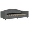 Pull Out Daybed with Drawers Dark Grey 90x200 cm Fabric