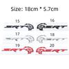 Leopard Head Badge Sticker Front Grill Side Fender Rear Trunk Emblem Decal Cars Accessories