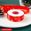 25Yard Width 2.5Cm Christmas Ribbon Diy Bow Gift Bouquet Packaging Home Garden Christmas Tree Decoration Supplies