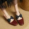 Fashion New Spring/summer Cow Leather Woman Shoes Round Toe Low Heel Women Pumps Shoes for Women Fashion Brogue Designs Mary Jane Shoes