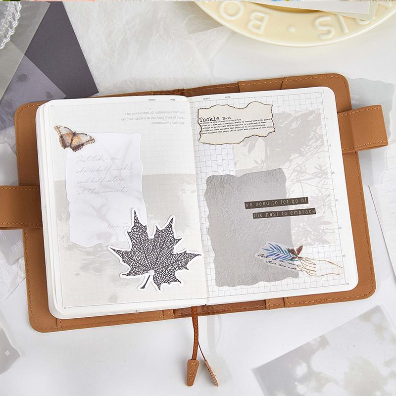 20/34 Pcs Vintage Diary Album Background Paper DIY Scrapbooking Junk Journal Stationery Supplies Colored Decoration Material