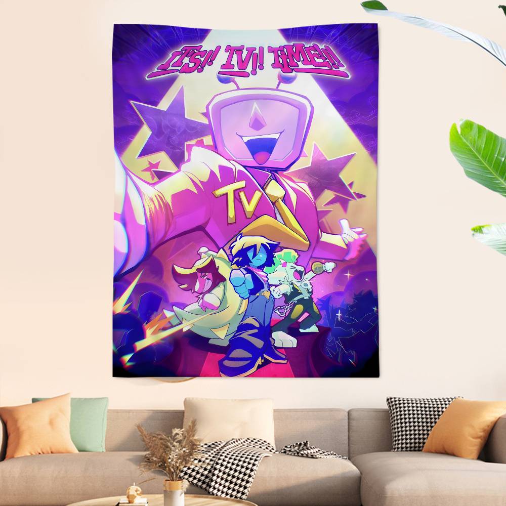 DDeltarune Anime Tapestry Hanging Tarot Hippie Wall Rugs Dorm Home Decor