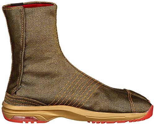 Марго Эйр Джог V (Пять) Носки таби, Дизайн фестивального барабана, Воздушная подушка, Сделано в Японии, Ограниченная серия, 6-слойные кохадзэ, Унисекс, Взрослый, Золотой, 29.0 см, 2E