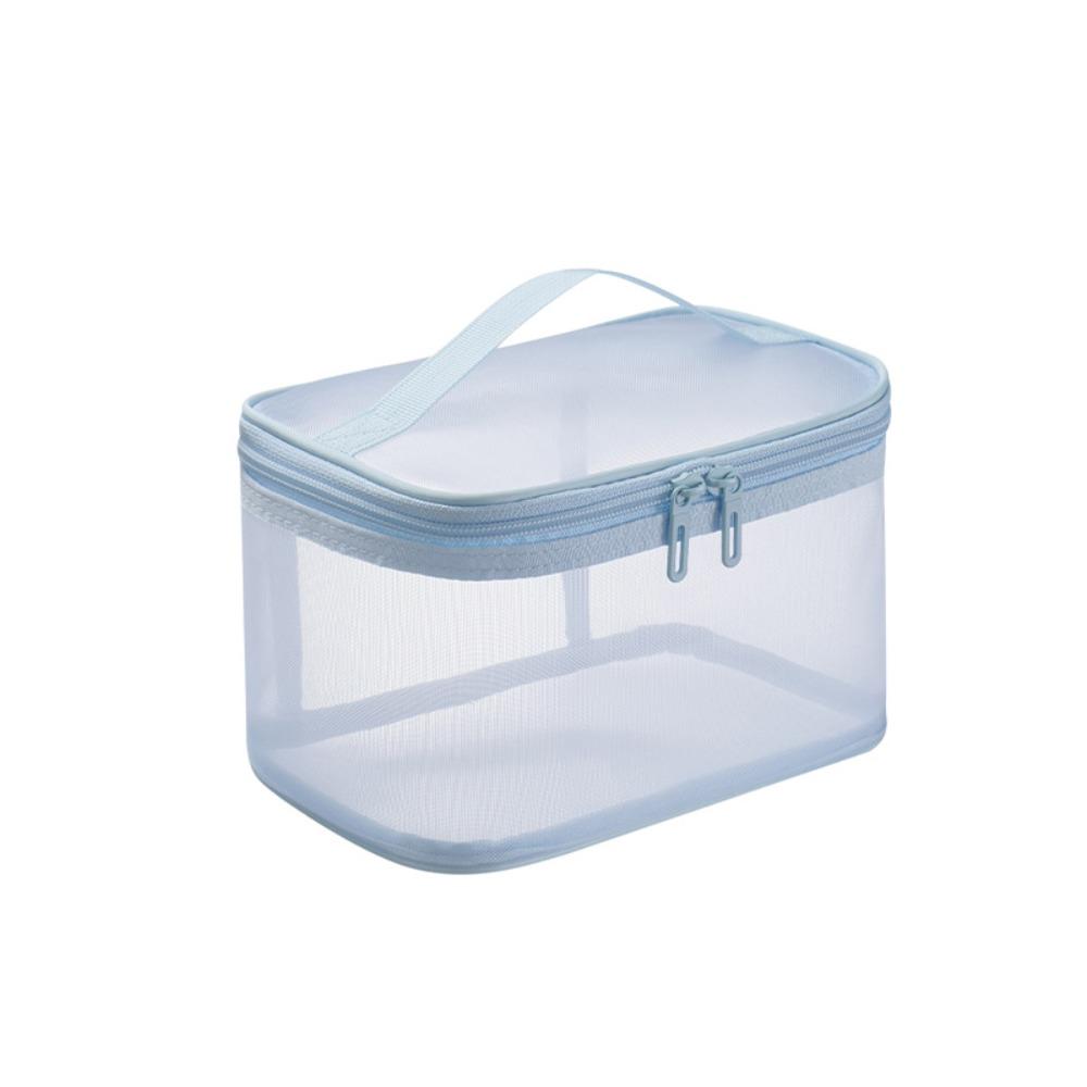 1/2/3 Layers Mesh Cosmetic Bags Zipper Perspective Makeup Bag Casual Cosmetic Storage Bag Women