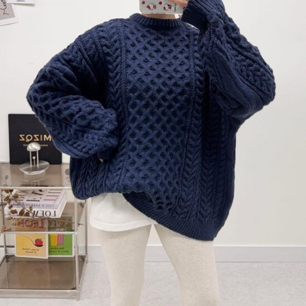Mizqz Oversized Winter Long Knit 4color