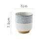 Керамическая чашка для супа в японском стиле, грубая керамика, ручная роспись, решетчатый узор, чайные чашки, креативные ретро чашки для вина, офисная посуда