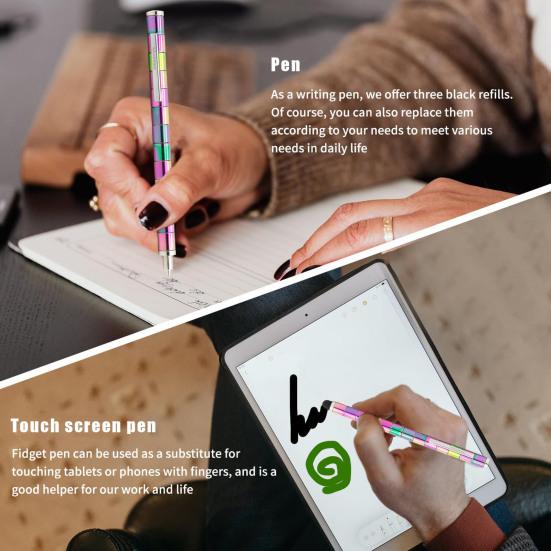 Магнитная ручка для декомпрессии, металлическая игрушка для письма, снятие стресса, многофункциональная деформируемая ручка для письма, детская игрушка