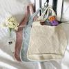 Summer Women Knitted Shopping Bag Large Capacity Hand-made Hollow Beach Bags Supermarket Travel Totes Crochet Shoulder Bags