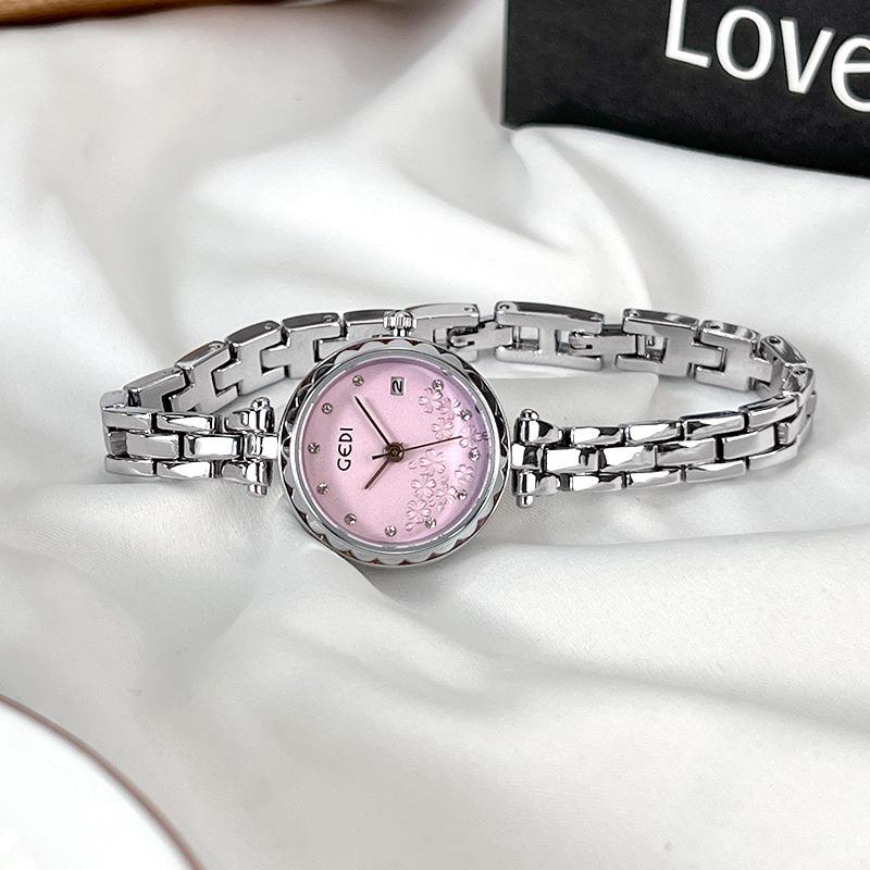 Niche high-end alloy watch student party exquisite medieval quartz watch women's waterproof bracelet watch