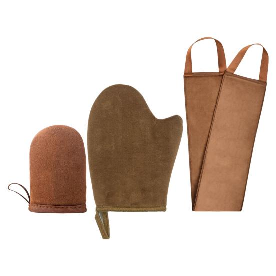 Набор аппликаторов для рукавиц для автозагара, аппликатор для перчаток и перчаток для автозагара, волокна 3-в-1