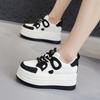 Thick-soled Little White Shoes for Women's 2025 Spring New Muffin Versatile Explosive Casual Board Shoes Small Inner Height Increase Women's Shoes
