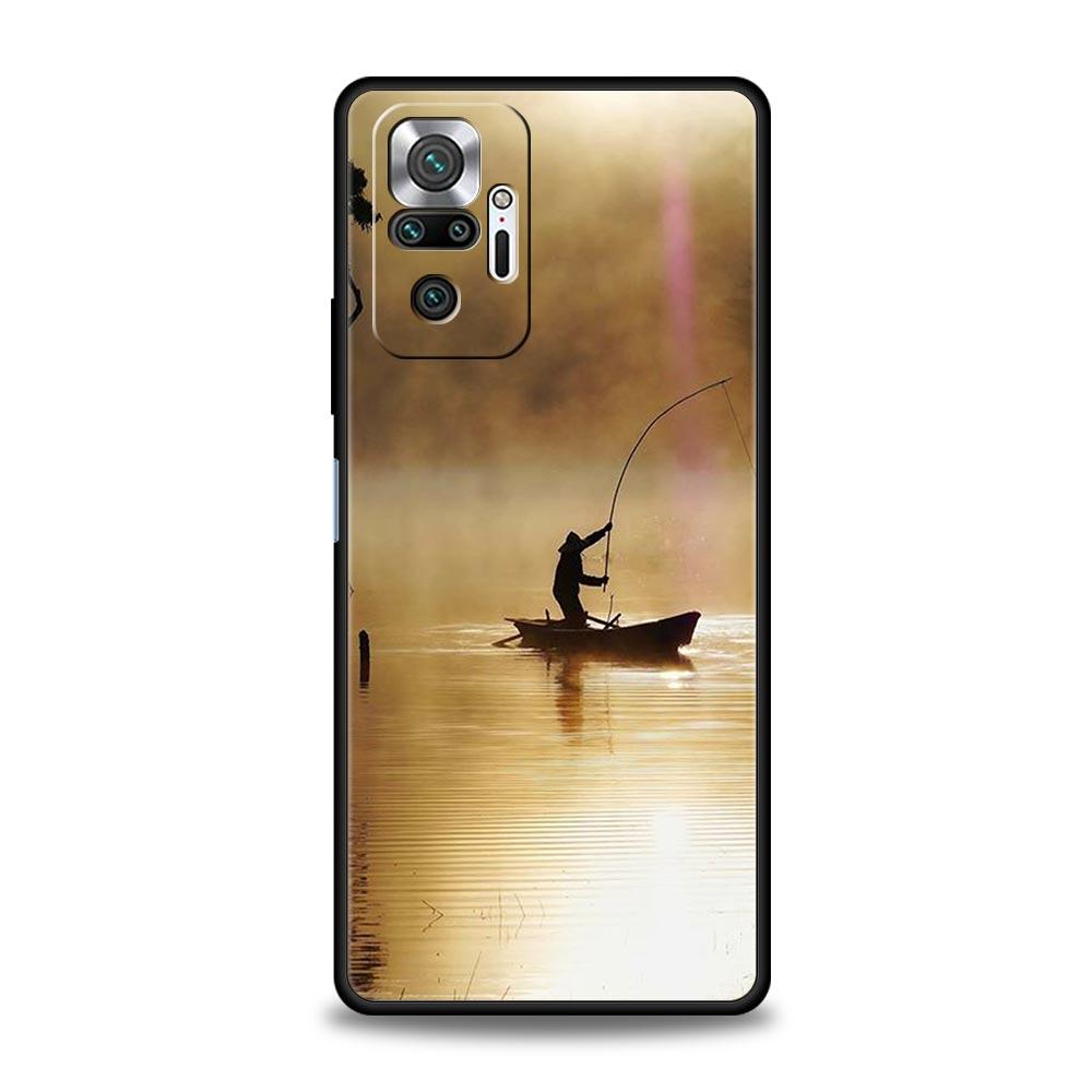 Чехол для телефона для Xiaomi Redmi Note 14 13 12 5G 11 10 Pro Plus 4G 9S 9 14C 13C 12C 10C 9C 9A Мягкий ТПУ Чехол рыбалка
