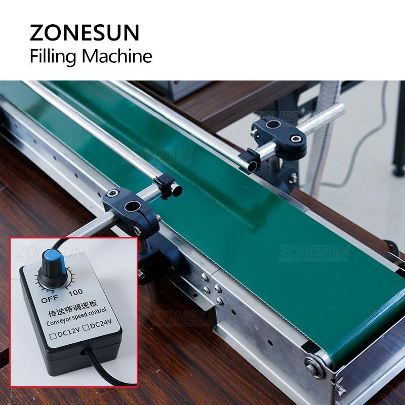 ZONESUN ZS-DTYT1L Automatic Liquid Filling Machine with Conveyor Belt Bottle Water Juice Oil Dishwashing Small Production Line