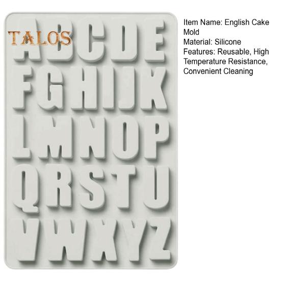 Антипригарная силиконовая форма для шоколадного торта с 26 буквами, DIY высокотемпературная устойчивая форма для торта, инструмент для выпечки