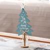 Wooden Xmas Tree Decoration Centerpiece Table Holiday Gift Decorative Desktop Christmas