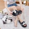 Slippers Women Wear Bear Smiley Face Bow In Summer Fashion Thick Bottom Cm One-word Slippers
