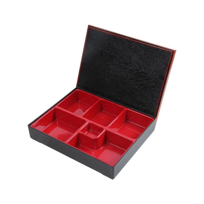 Японский стиль Ланч-бокс с 5/6 отделениями Двухслойный Термоизоляция Пищевой полипропилен